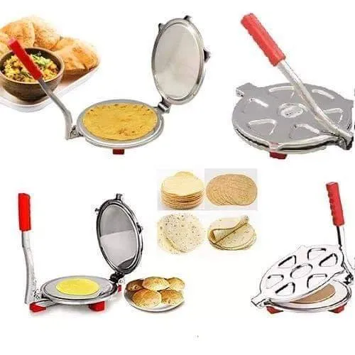 Affix Stainless Steel Kitchen Press Roti/Puri Maker Machine - Image 3